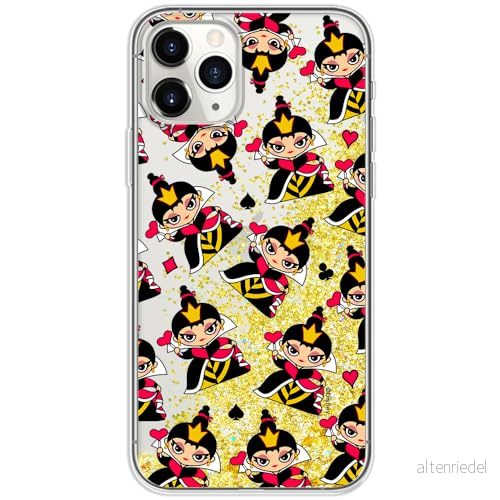 ERT GROUP mobiltelefonfodral för Apple Iphone 11 PRO MAX originalt och officiellt licensierat Disney mönster Queen of Hearts 002, med glitter overflow effekt 5905131426666