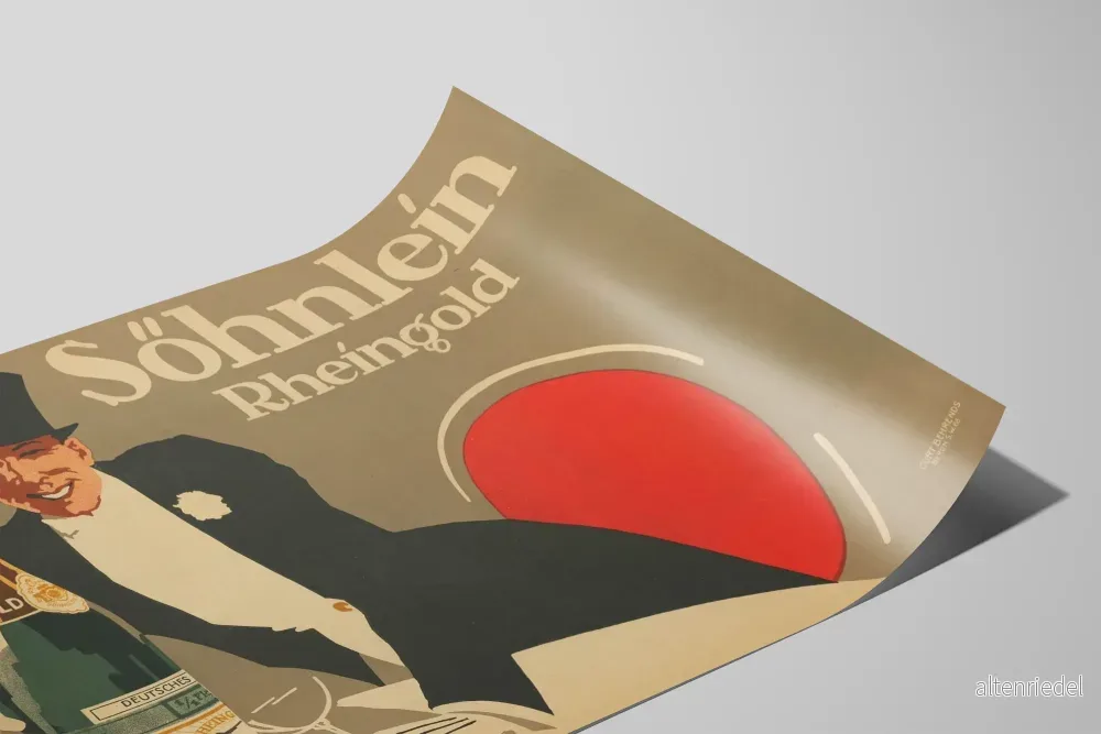 Retroposter SOHNLEIN Rheingold - Vintage väggdekoration champagne - Bild 2