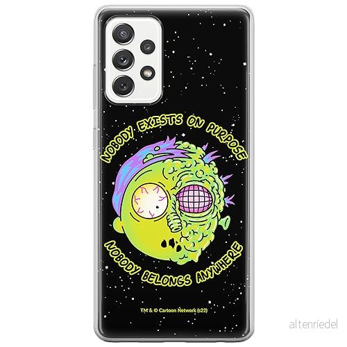 ERT GROUP mobiltelefonfodral för Samsung A52 5G / LTE 4G A52S originalt och officiellt licensierat Rick and Morty mönster & 010, fodral tillverkad av TPU plast 5905511132316