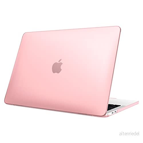 FINTIE Fodral kompatibelt med MacBook Pro 13" 2022 2016 (M2 & M1 A2338 / A2289/A2251 A2159 A1989/A1706/A1708), hårt plastfodral, rosa blekt 840173907221