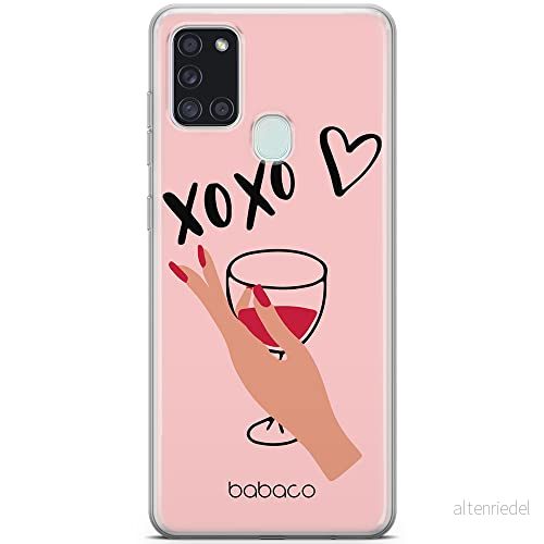 ERT GROUP mobiltelefonfodral för Samsung A21s originalt och officiellt licensierat Babaco mönster XOXO 001 optimalt anpassad till formen på mobiltelefonen, fodral tillverkad av TPU plast 5904805044397