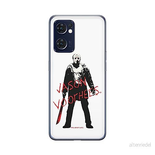 ERT GROUP mobiltelefonfodral för Oppo RENO 7 5G originalt och officiellt licensierat Horror mönster Friday the 13th 017 optimalt anpassad till formen på mobiltelefonen, fodral tillverkad av TPU plast 5905511318574