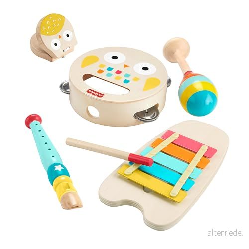 Fisher Price Wood Musical Gift Set 194735238699