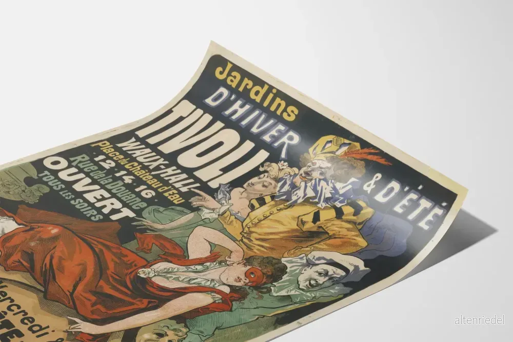 Vintageposter av vinter- och sommarträdgårdar Tivoli Waux-Hall - Bild 3