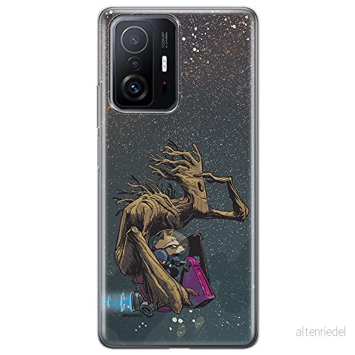 ERT GROUP mobiltelefonfodral för Xiaomi 11T 5G / PRO originalt och officiellt licensierat Marvel mönster Guardians of the Galaxy 004, fodral tillverkad av TPU plast 5904805554780