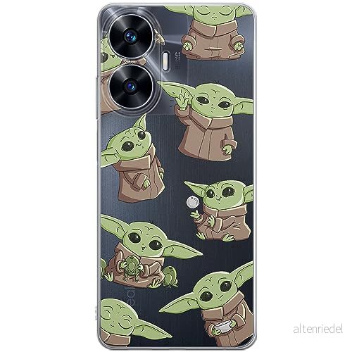 ERT GROUP mobiltelefonfodral för Realme C55 originalt och officiellt licensierat Star Wars mönster Baby Yoda 029 optimalt anpassad till formen på mobiltelefonen, gedeeltelijk transparant 5905511869700
