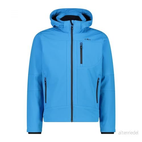 CMP Softshell jacka för män med avtagbar huva, River svart, 46 8058949444517