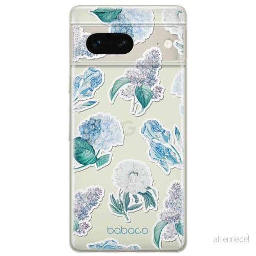 ERT GROUP mobiltelefonfodral för Google PIXEL 7 originalt och officiellt licensierat Babaco mönster Flowers 029 optimalt anpassad till formen på mobiltelefonen, gedeeltelijk transparant 5905795150242
