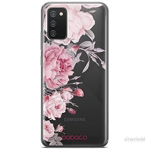 ERT GROUP mobiltelefonfodral för Samsung A02S originalt och officiellt licensierat Babaco mönster Flowers 059 optimalt anpassad till formen på mobiltelefonen, gedeeltelijk transparant 5905131373519