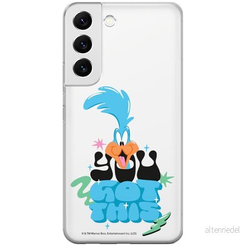 ERT GROUP mobiltelefonfodral för Samsung S22 originalt och officiellt licensierat Looney Tunes mönster Roadrunner 003 optimalt anpassad till formen på mobiltelefonen, gedeeltelijk transparant 5905795125875