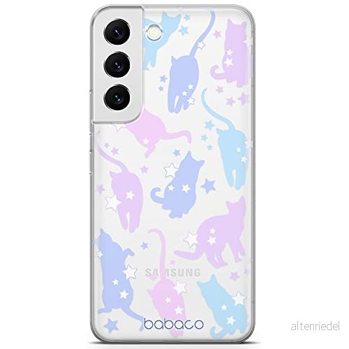 ERT GROUP mobiltelefonfodral för Samsung S22 PLUS originalt och officiellt licensierat Babaco mönster Cats 016 optimalt anpassad till formen på mobiltelefonen, gedeeltelijk transparant 5905131104700