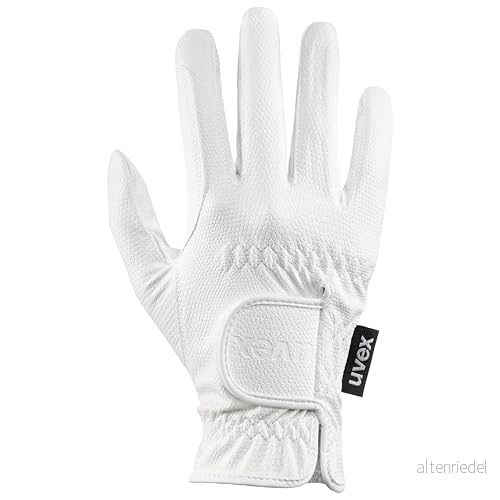 uvex sportstyle elastisk ridhandske för dam och herr mycket bra grepp & hållbarhet anpassad pekskärm white 9 4043197267340