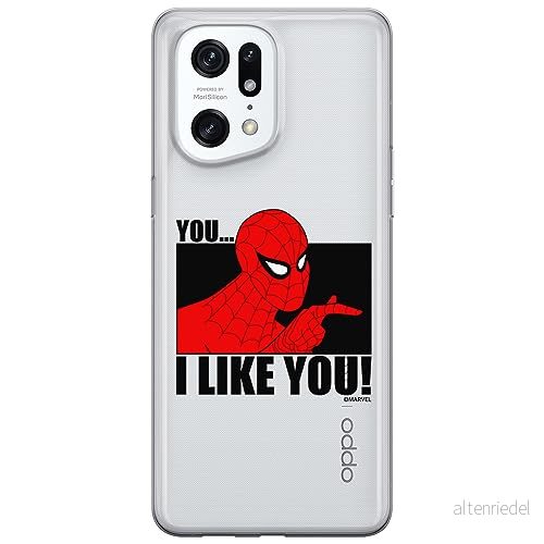 ERT GROUP mobiltelefonfodral för Oppo FIND X5 PRO originalt och officiellt licensierat Marvel mönster Spider Man 034 optimalt anpassad till formen på mobiltelefonen, gedeeltelijk transparant 5905795010461