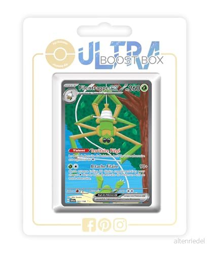 Filentrappe ex (Spidops ex) 243/198 Alternative Shiny Pokémon Gallery Ultraboost X Écarlate et Violet 01 Box med 10 franska kort 3701604927072