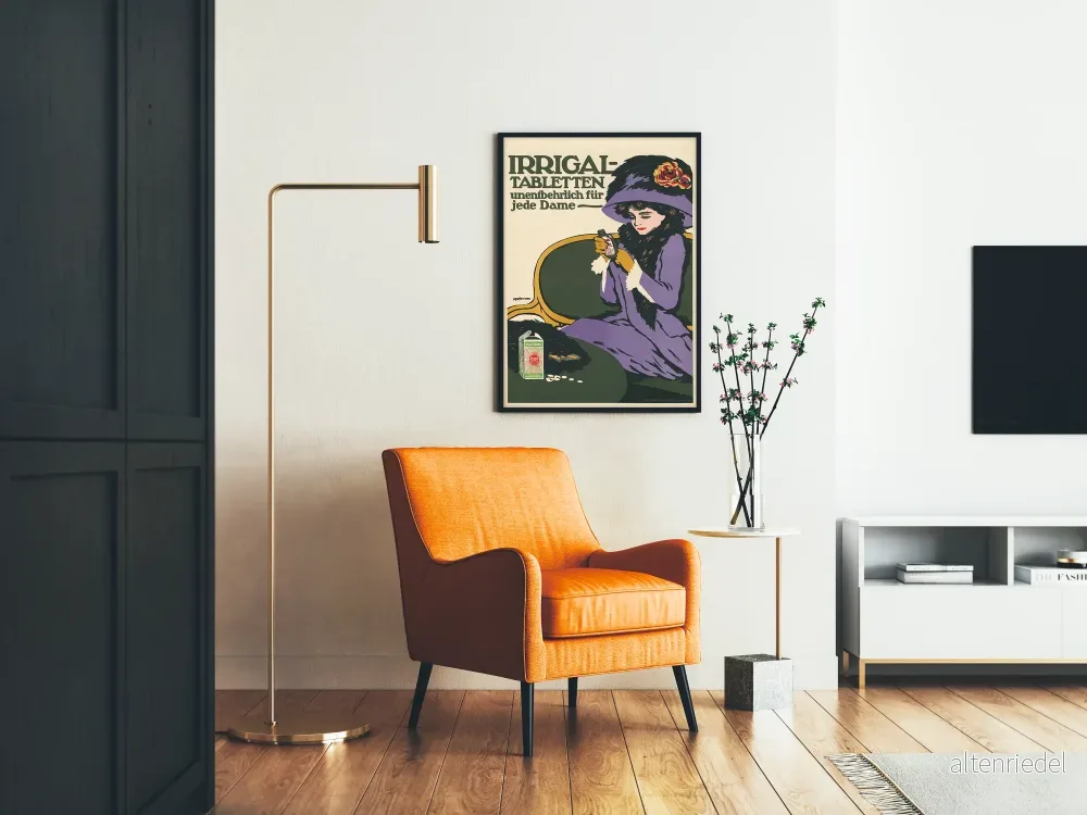 Vintage reklamposter för Irrigal-tabletter - Bild 2