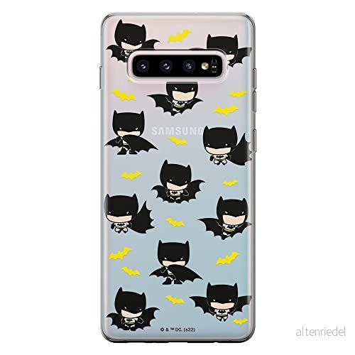 ERT GROUP mobiltelefonfodral för Samsung S10 PLUS originalt och officiellt licensierat DC mönster Batman 077 optimalt anpassad till formen på mobiltelefonen, gedeeltelijk transparant 5905131504227
