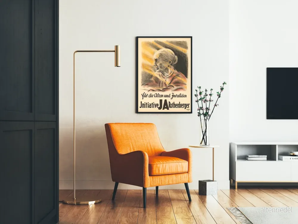 Vintageposter för sociala initiativ för äldre och funktionshindrade - Bild 2