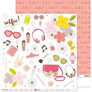 Anita y Su Mundo Kollektion av Flickor Scrapbooking, Paper, Beskurbara, 30.5 x cm 8413623747856