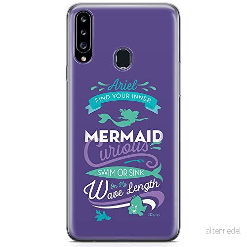 ERT GROUP mobiltelefonfodral för Samsung A20S originalt och officiellt licensierat Disney mönster Ariel 002 optimalt anpassad till formen på mobiltelefonen, fodral tillverkad av TPU plast 5904805441073