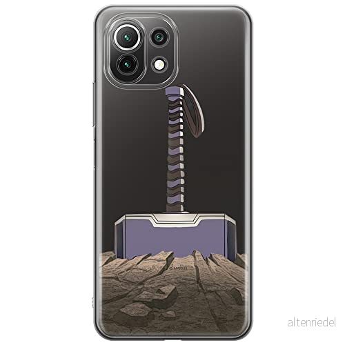 ERT GROUP mobiltelefonfodral för Xiaomi 11 LITE 4G/5G originalt och officiellt licensierat Marvel mönster Thor 002, gedeeltelijk transparant 5903932700312