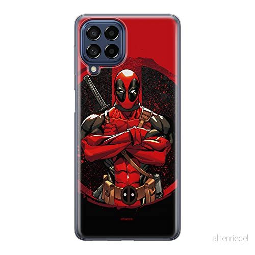 ERT GROUP mobiltelefonfodral för Samsung M33 5G originalt och officiellt licensierat Marvel mönster Deadpool 006 optimalt anpassad till formen på mobiltelefonen, fodral tillverkad av TPU plast 5905511343729