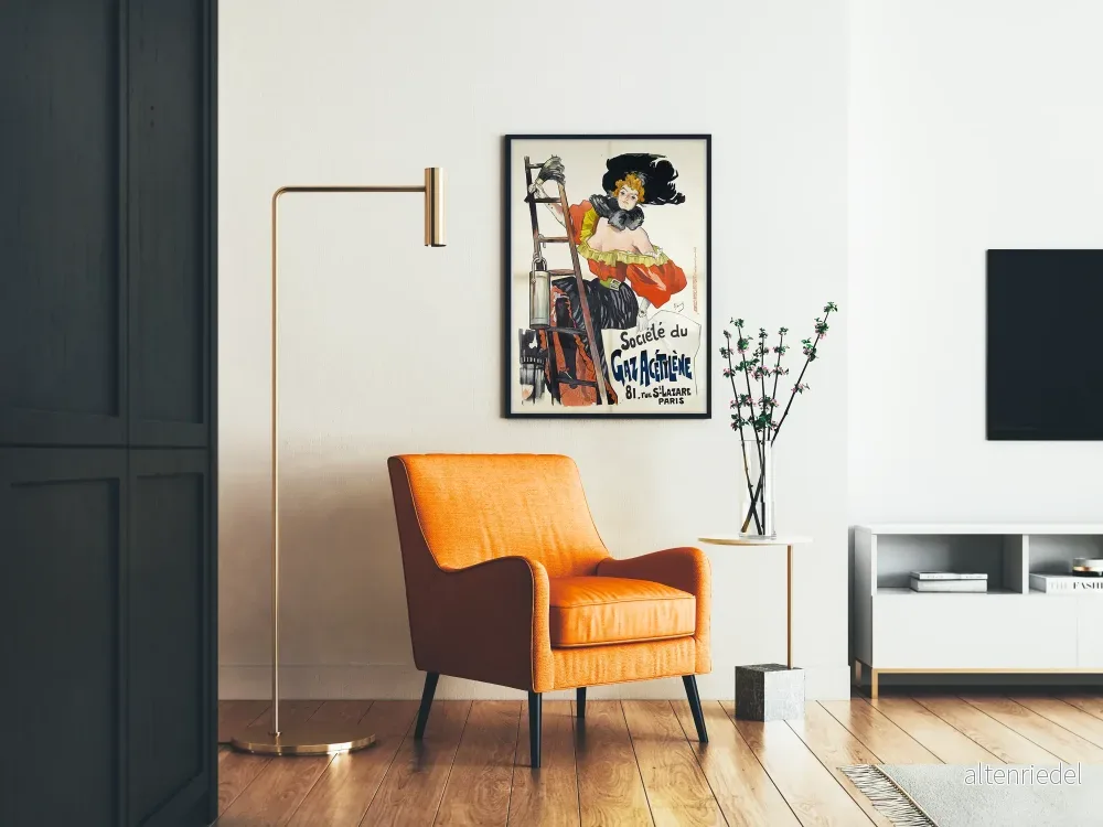 Vintageposter från Société du Gaz Acétylène – väggdekoration - Bild 2
