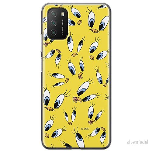 ERT GROUP mobiltelefonfodral för Xiaomi REDMI 9T originalt och officiellt licensierat Looney Tunes mönster Tweety 006 optimalt anpassad till formen på mobiltelefonen, fodral tillverkad av TPU plast 5904805598678