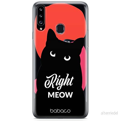 ERT GROUP mobiltelefonfodral för Samsung A20S originalt och officiellt licensierat Babaco mönster Cats 004 optimalt anpassad till formen på mobiltelefonen, gedeeltelijk transparant 5905131090140