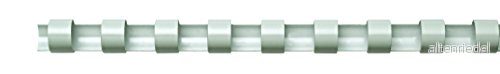 Fellowes Bindande rygg för plastbindning, 32 mm diameter, 21 ringar, A4 dokument, vit, förpackning med 50 stycken 77511534904