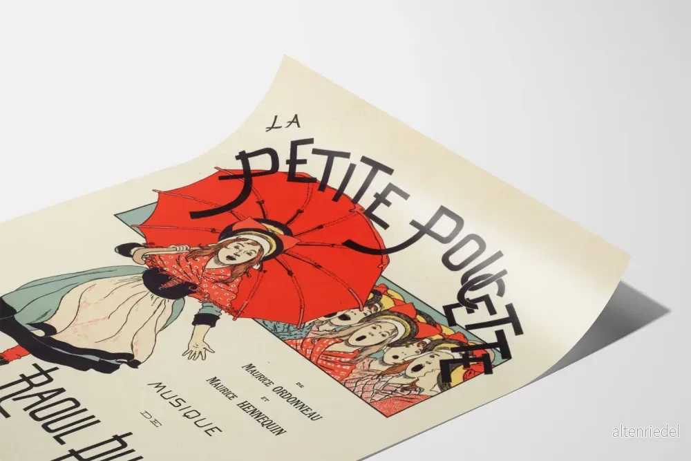 Vintageposter La Petite Poucette - Musikväggdekoration - Bild 3