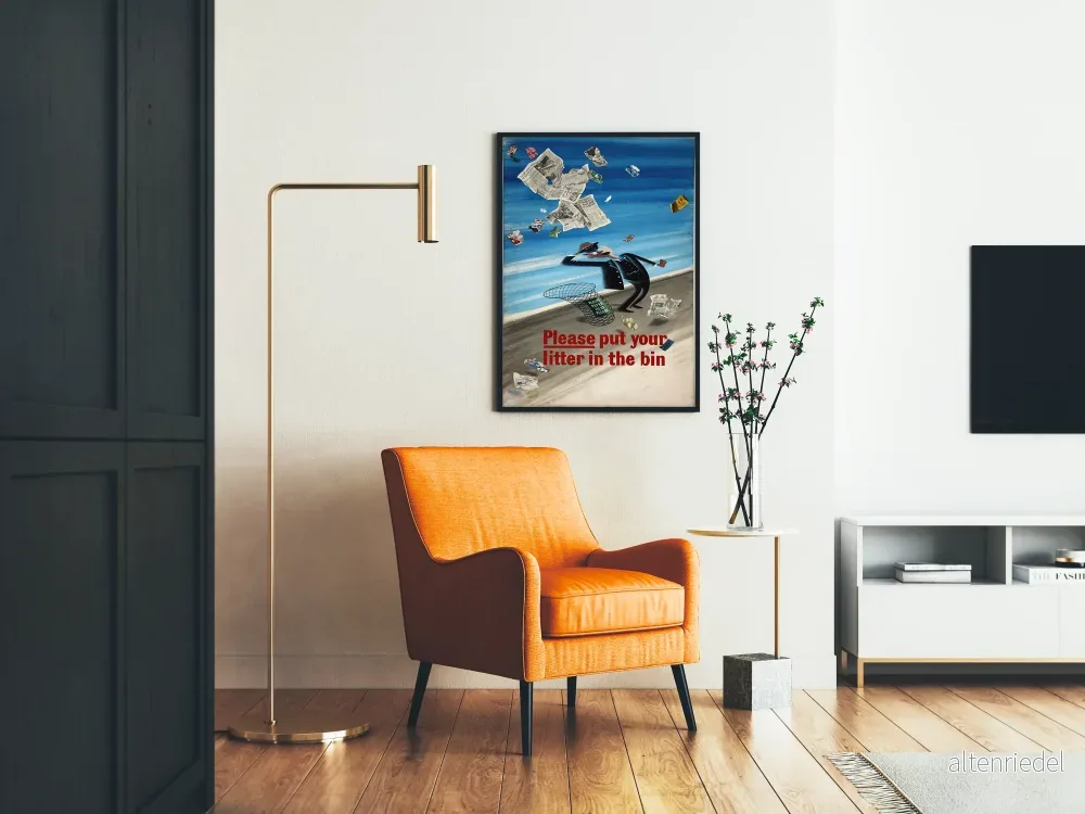 Vintageposter för medvetenhet om avfallshantering - Bild 2