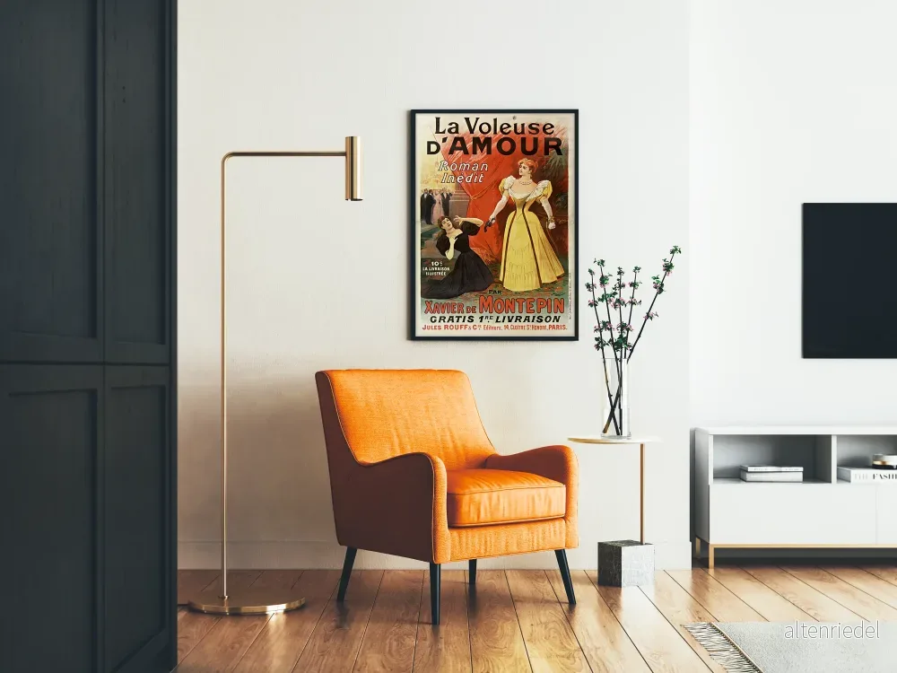Vintageposter La Voleuse d'Amour av Xavier de Montepin - Bild 2