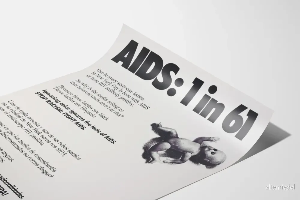Informationsposter om HIV/AIDS - 1 bebis av 61 i New York är smittad med HIV - Bild 3