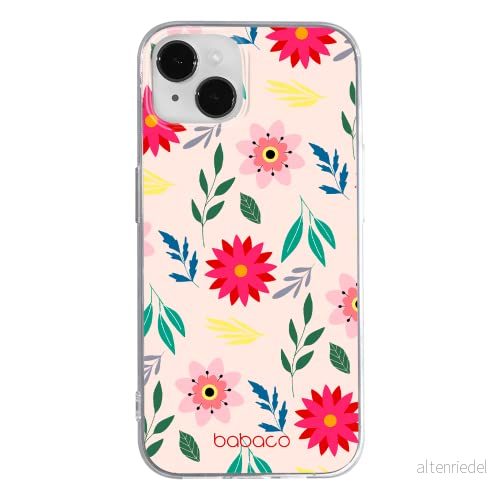 ERT GROUP mobiltelefonfodral för Apple Iphone 14 PLUS originalt och officiellt licensierat Babaco mönster Flowers 010 optimalt anpassad till formen på mobiltelefonen, fodral tillverkad av TPU plast 5905131898715
