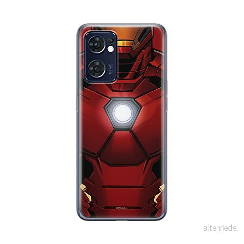 ERT GROUP mobiltelefonfodral för Oppo RENO 7 5G originalt och officiellt licensierat Marvel mönster Iron Man 020 optimalt anpassad till formen på mobiltelefonen, fodral tillverkad av TPU plast 5905511302559