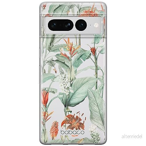 ERT GROUP mobiltelefonfodral för Google PIXEL 7 PRO originalt och officiellt licensierat Babaco mönster Flowers 048 optimalt anpassad till formen på mobiltelefonen, gedeeltelijk transparant 5905795172725