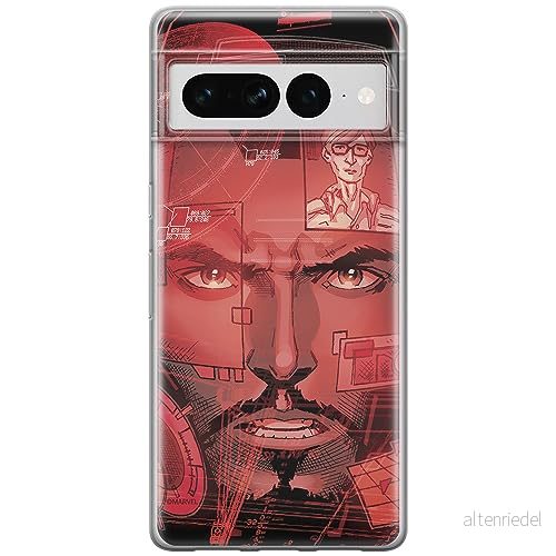ERT GROUP mobiltelefonfodral för Google PIXEL 7 PRO originalt och officiellt licensierat Marvel mönster Iron Man 016 optimalt anpassad till formen på mobiltelefonen, fodral tillverkad av TPU plast 5905795179854