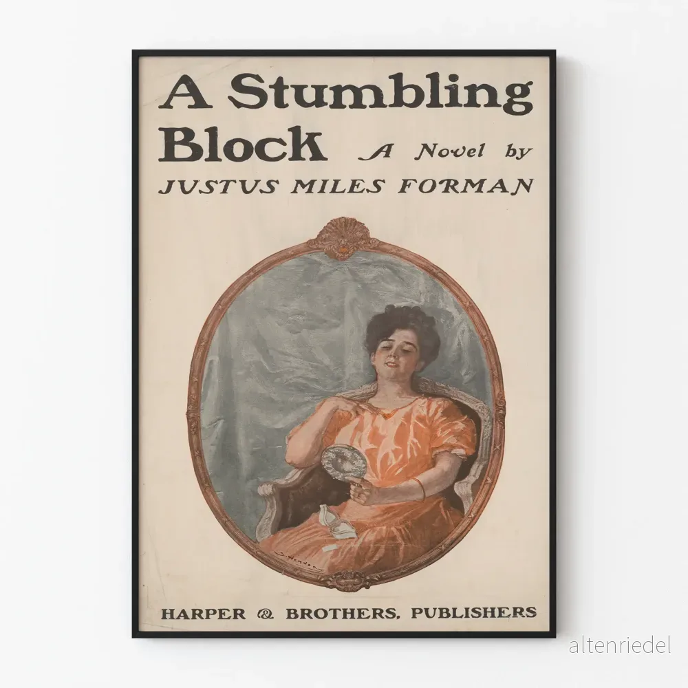 Vintageposter A Stumbling Block av Justus Miles Forman