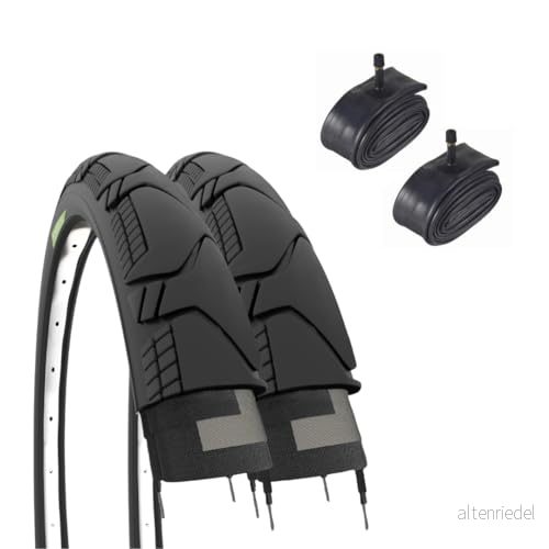 2 däck 700 x 45C (29 1,75) + ventilkammare Amerika Demi Slick Gravel Vuxen Vandring Mtb Hybrid 5061040210014