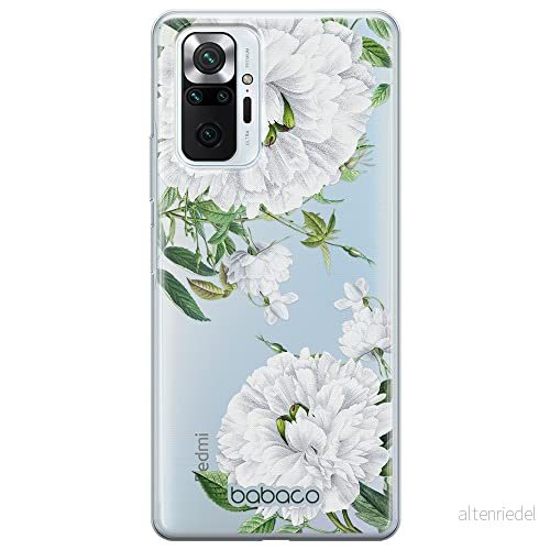 ERT GROUP mobiltelefonfodral för Xiaomi REDMI NOTE 10 PRO originalt och officiellt licensierat Babaco mönster Flowers 047 optimalt anpassad till formen på mobiltelefonen, gedeeltelijk transparant 5905131333858