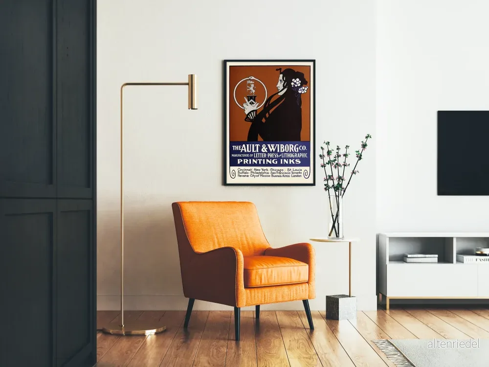 Vintageposter The Ault & Wiborg Co. tryckfärgsbläck - Bild 2
