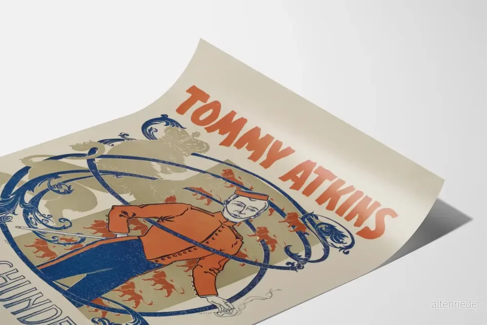Vintageposter Tommy Atkins av Ramchunders väggdekoration - Bild 3