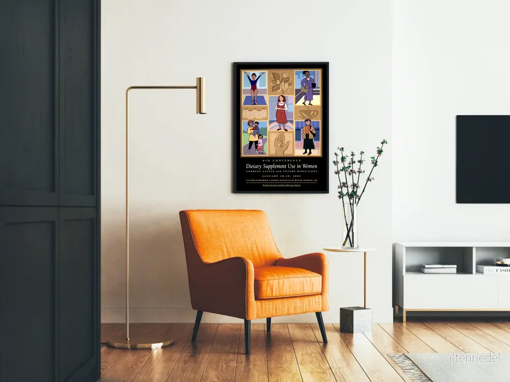 Vintageposter för NIH-konferensen om kosttillskott för kvinnor 2002 - Bild 2