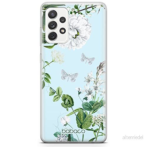 ERT GROUP mobiltelefonfodral för Samsung A52 5G / LTE 4G A52S originalt och officiellt licensierat Babaco mönster Flowers 030, fodral tillverkad av TPU plast 5905131276506