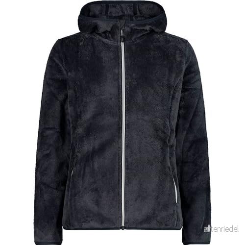 CMP Woman Jacket Fix Hood, Antracit Vit, 50 8050243212083