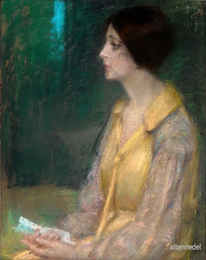 Målning La lettre - Alice Pike Barney | Konsttryck - Bild 2
