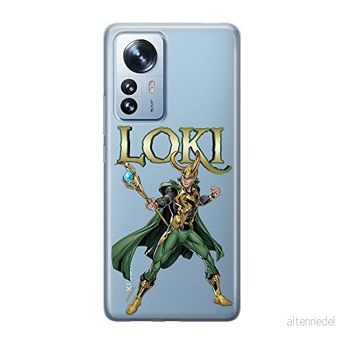ERT GROUP mobiltelefonfodral för Xiaomi 12 / 12X originalt och officiellt licensierat Marvel mönster Loki 002 optimalt anpassad till formen på mobiltelefonen, gedeeltelijk transparant 5905511488307
