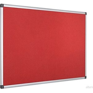 Bi Office Maya Red Filt Display Panel, aluminiumram, 90 x 60 cm 5603750356172 Bi Office Maya Red Filt Display Panel, aluminiumram, 90 x 60 cm 5603750356172