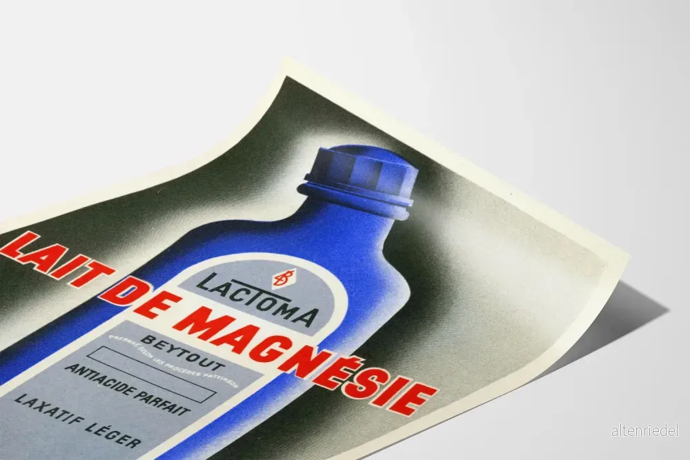 Vintageposter för Magnésiummjölk - Retro väggdekoration - Bild 3