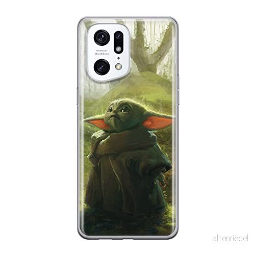 ERT GROUP mobiltelefonfodral för Oppo FIND X5 PRO originalt och officiellt licensierat Star Wars mönster Baby Yoda 017 optimalt anpassad till formen på mobiltelefonen, fodral tillverkad av TPU plast 5905511416720
